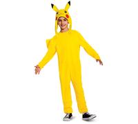 COSTUME PIKACHU POKÉMON TUTA DELUXE E COPRICAPO TRAVESTIMENTO CARNEVALE COSPLAY
