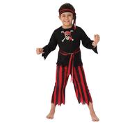 Costume Pirata da Bambino Bambini Libro Giorno Vestito Pirati Caraibi