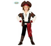 Costume Pirata Jack Sparrow Bambino 10/12 Capitano Vestito Corsaro Carnevale