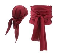 Costume Pirata Uomo | Set Fascia da Pirata | Bandana Foulard Fascia Cintura per Medievali Halloween Feste in Maschera Spettacoli e Stage