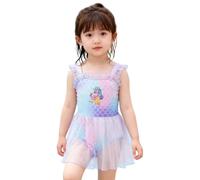 Costume Piscina Lungo Bambina, Costume da Bagno a Tema per Ragazze, Stile giocoso, Design con Simpatici Cartoni Animati, Costume da Bagno Leggero per lezioni di Nuoto e giornate in Spiaggia