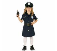 COSTUME POLIZIOTTA CON GONNA CARNEVALE VESTITO BAMBINA POLIZIA POLIZIOTTO