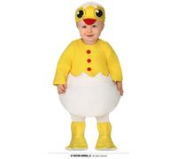 COSTUME POLLETTO TAGLIA 12/18 MESI CARNEVALE BIMBO