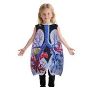 Costume Polmone | Abito Per Ruolo Del Polmone | Abito Prop Per Insegnamento Anatomia Medica | Per Bambini e Adulti, Carnevale, Halloween, Spettacoli, Aula, Dimostrazioni Scientifiche e Attività