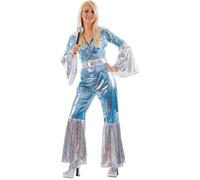 Costume Pop Jumpsuit Disco Da Donna Anni '70 Waterloo