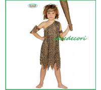 Costume primitivo uomo delle caverne cavernicolo bambino vestito troglodita part
