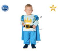 Costume principe azzurro neonato vestito bambino principino celeste carnevale