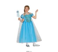 COSTUME PRINCIPESSA CARNEVALE PRINCESS GHIACCIO NEVI VESTITO GUIRCA BAMBINA