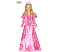 Costume Principessa del Regno Rosa Carnevale Bambina Vestito Bella Addormentata