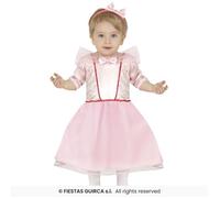 COSTUME PRINCIPESSA ROSA CARNEVALE VESTITO GUIRCA NEONATA ABITO BAMBINA NEW