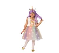 Costume Principessa Shiny Unicorn per Bambine - Taglia S - 3/4 anni