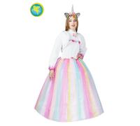 Costume Principessa Unicorno Multicolore bambina Vestito Carnevale Pegasus