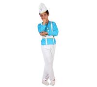 Costume Puffo bambino nano celeste nanetto 10/12 anni vestito celeste carnevale