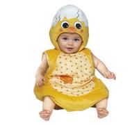 Costume pulcino baby neonato 6-12 mesi - carnaval queen