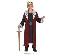 FIESTAS GUIRCA Costume Re Nobile Bambino - Medievel Costume Bambino incl. La corona del re 7-9 anni