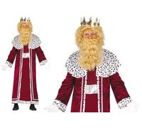 Costume Re Magio Gaspare rosso con mantellina