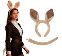 Costume realistico per cosplay, orecchie di cavallo, capodanno 2026, fascia per feste in peluche, per feste e servizi fotografici, feste, spettacoli, bambini, adolescenti e adulti