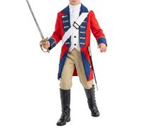 Costume Redcoat britannico per ragazzi Set Cosplay Medievale di Halloween | Costumi per i Giochi di Ruolo per Halloween, Carnevale, Sfilata in Maschera, Recita di esta di Compl