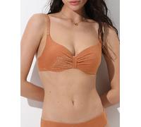 Costume Reggiseno con Ferretto Coppa Invisible Plain Lurex, rame Marrone 3B