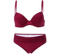 Costume Reggiseno Donna Bikini Push Up Imbottito Costume da Bagno da Donna Tinta Unita Bagno Bikini con Borsa Rigida Mare Body Elegante Intero Contenitivo