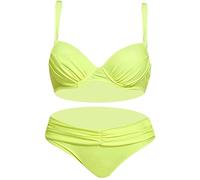 Costume Reggiseno Donna Bikini Push Up Imbottito Costume da Bagno da Donna Tinta Unita Bagno Bikini con Borsa Rigida Mare Body Elegante Intero Contenitivo