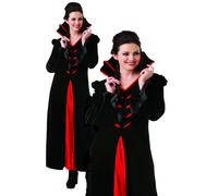 Costume Regina Dei Vampiri Abito Deluxe Vampiressa Halloween Fantasia