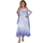 COSTUME REGINA DELLE NEVI FROZEN ELSA DELUXE TAGLIA 7-8 ANNI
