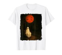 Costume retrò Ghost Swinging & Moon Happy Halloween per Bambini Maglietta