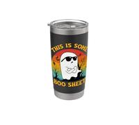 Costume retrò per Halloween Groovy This Is Some Boo Sheet Ghost Bicchiere termico in acciaio inox doppia parete