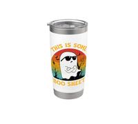 Costume retrò per Halloween Groovy This Is Some Boo Sheet Ghost Bicchiere termico in acciaio inox doppia parete