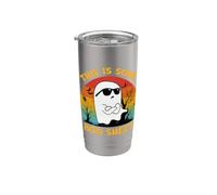 Costume retrò per Halloween Groovy This Is Some Boo Sheet Ghost Bicchiere termico in acciaio inox doppia parete
