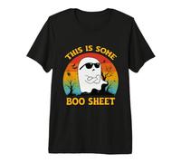 Costume retrò per Halloween Groovy This Is Some Boo Sheet Ghost Maglietta Premium