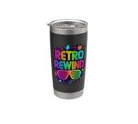 Costume retrò Rewind anni '80 Bicchiere termico in acciaio inox doppia parete