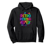 Costume retrò Rewind Anni '80 Felpa con Cappuccio