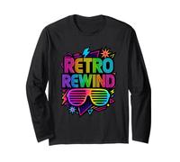 Costume retrò Rewind Anni '80 Maglia a Manica