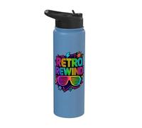 Costume retrò Rewind anni '80 Stainless Steel Insulated Water Bottle