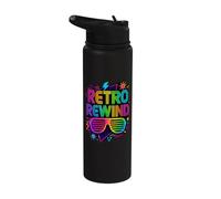 Costume retrò Rewind anni '80 Stainless Steel Insulated Water Bottle
