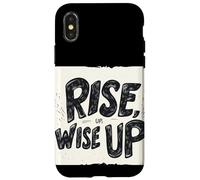 Costume Rise up, Wise up Statement Custodia per iPhone X/XS