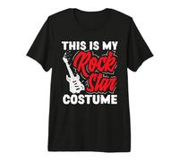 Costume Rock Rock per Halloween Easy Lazy Last Minute Maglietta Premium