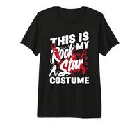 Costume Rock Rock per Halloween Easy Lazy Last Minute Maglietta Premium