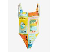 Costume Roxy Atlas One Piece giallo blu rosa arancione verde donna - L