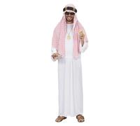 Costume Sceicco Arabo Uomo per Feste a Tema, Taglia M/L, Adulto