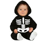 Costume scheletro carnevale Halloween vestito bambino neonato 12-24 skeleton