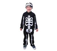 Costume scheletro per bambini con cappuccio M