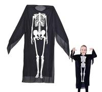 Costume Scheletro per Bambino e Bambina, Costumi Halloween Bambini Scheletro, Party Costume da Scheletro per Bambini, Halloween Scheletro Fancy Dress Up, Costume Zombie Bambino per Ragazzi e Ragazze