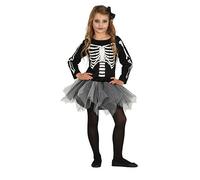 COSTUME SCHELETRO TUTU BAMBINA 3-12 ANNI