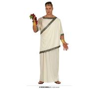 COSTUME SENATORE ROMANO CARNEVALE VESTITO CESARE ADULTO ROMA GUIRCA IMPERATORE