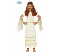 COSTUME SENATRICE GRECO ROMANA CARNEVALE BAMBINA VESTITO IMPERATRICE DEA GRECA