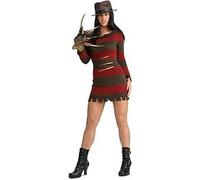 Rubbies - Miss Krueger Costume Nightmare On ELM Street Costumi per adulti, a righe, rosso, XS (Secret Wishes 888636