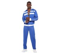 Costume Shell Suit Scouser Tuta Anni '80 Uomo Retro Abbigliamento Da Festa
